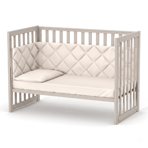 Dětská postýlka Sleeppo Gekko Kids 120x60. Kašmírová barva